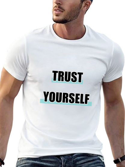Trust Yourself Black Graphic Tee