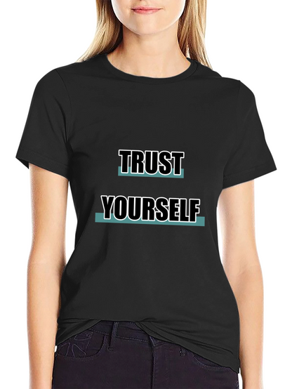 Trust Yourself Black Graphic Tee