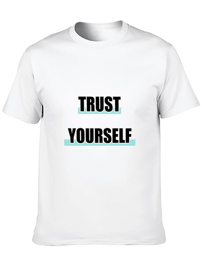 Trust Yourself Black Graphic Tee
