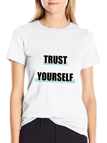 Trust Yourself Black Graphic Tee
