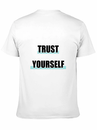 Trust Yourself Black Graphic Tee