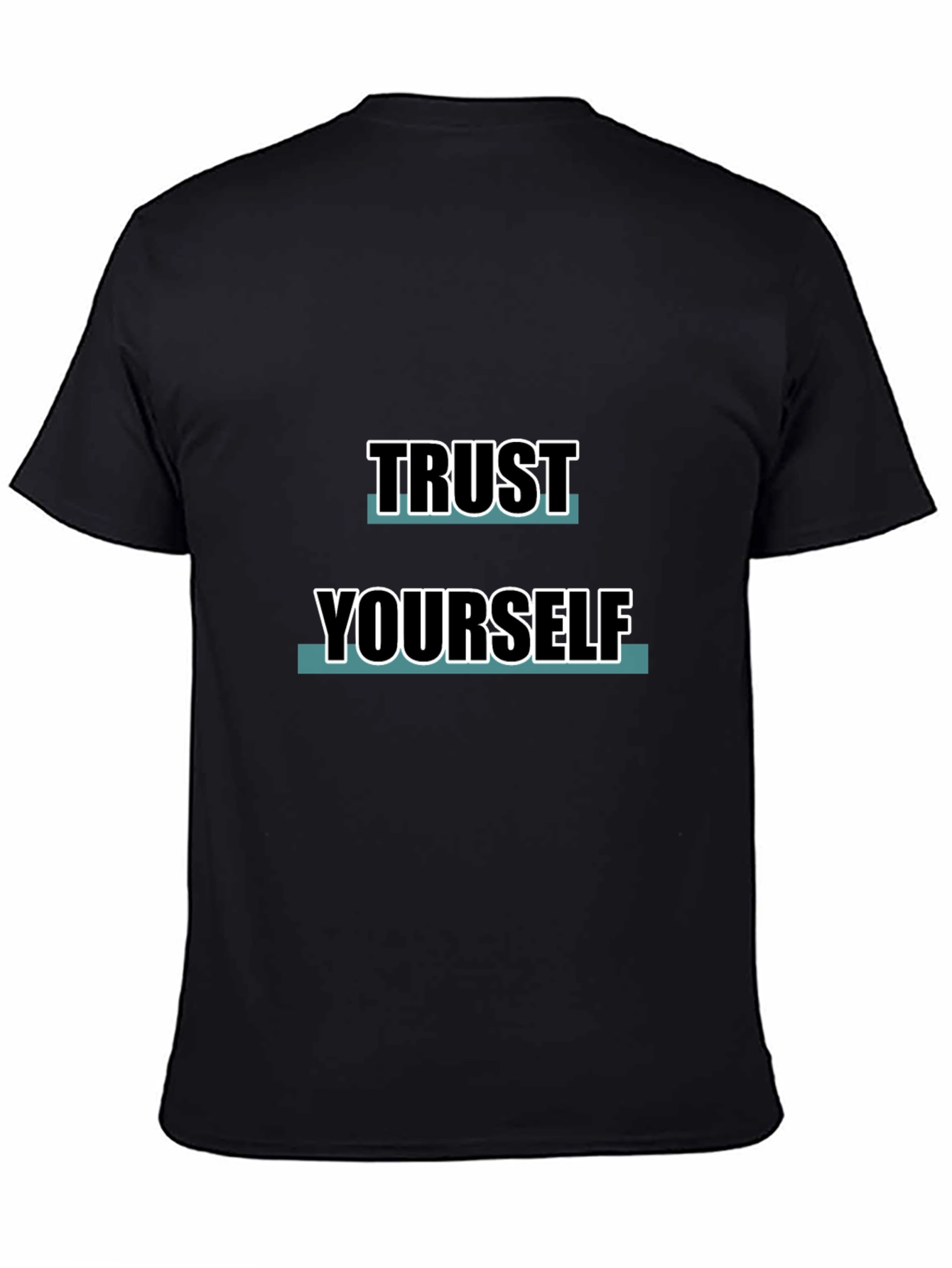 Trust Yourself Black Graphic Tee