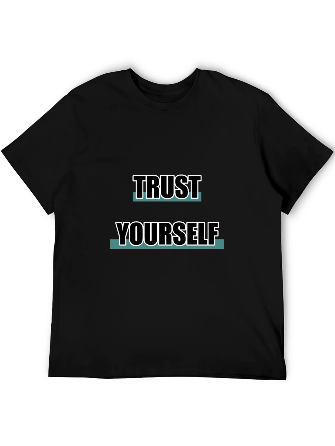 Trust Yourself Black Graphic Tee