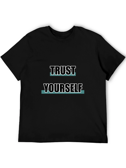 Trust Yourself Black Graphic Tee
