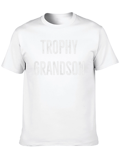 Trophy Grandson Black Graphic T-Shirt