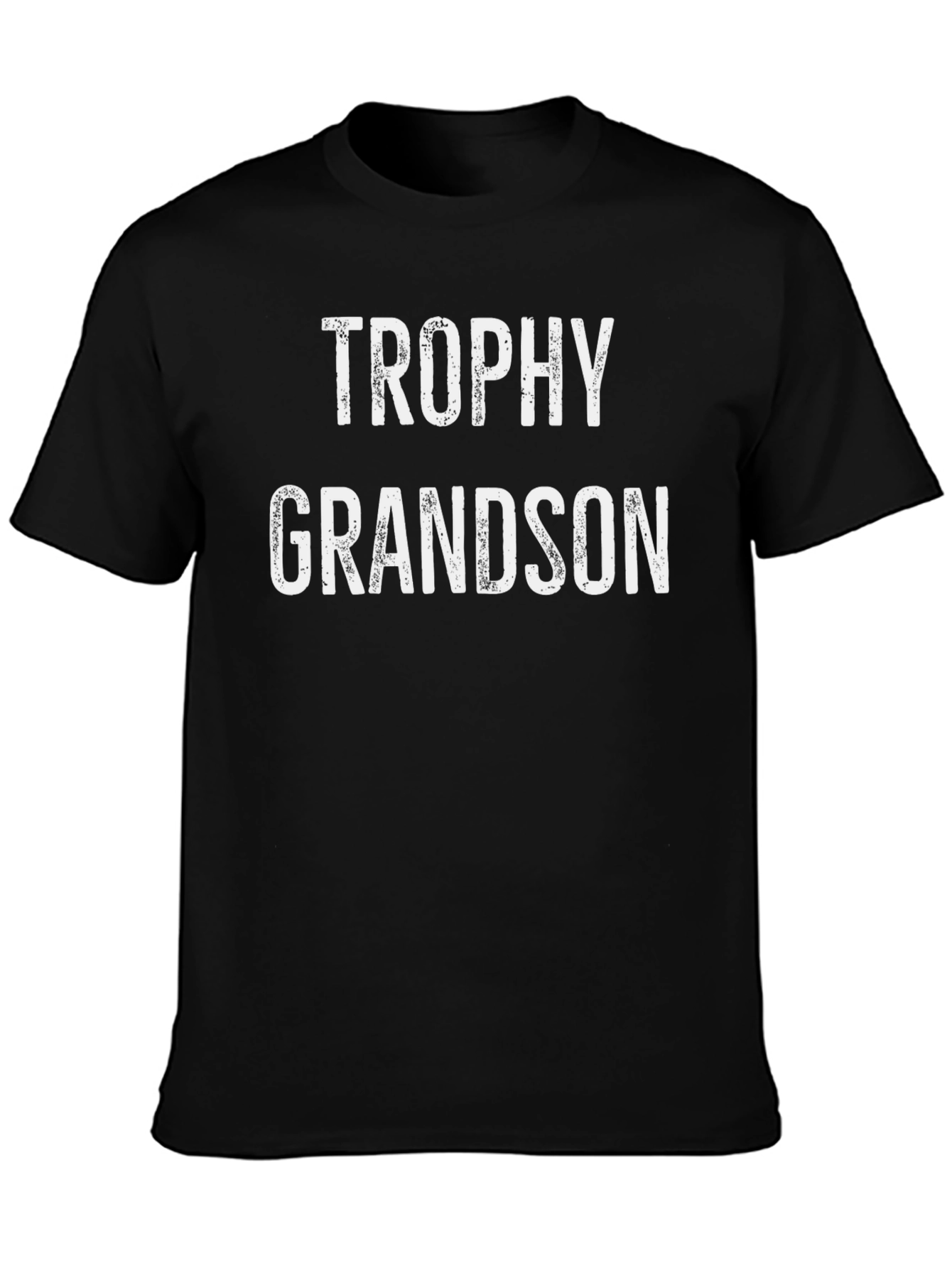 Trophy Grandson Black Graphic T-Shirt