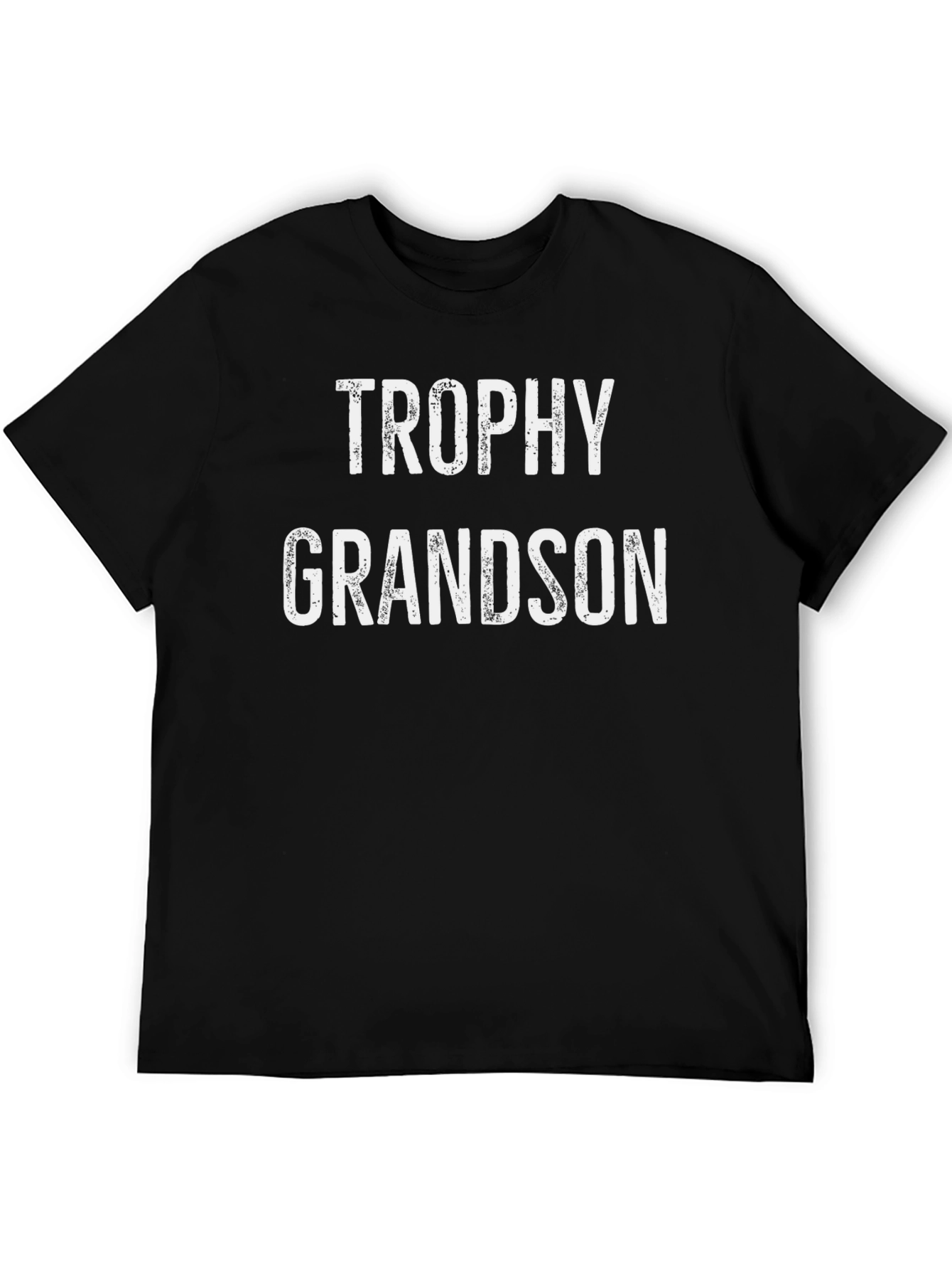 Trophy Grandson Black Graphic T-Shirt