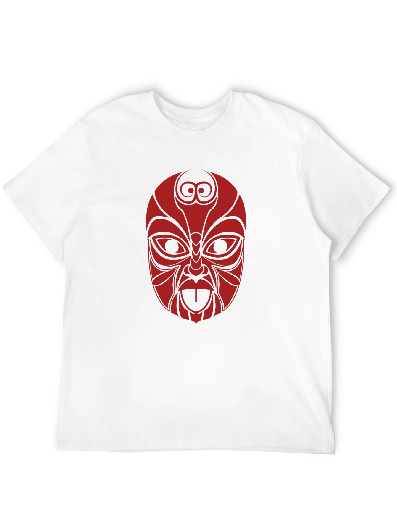 Tribal Mask Graphic Tee - Black