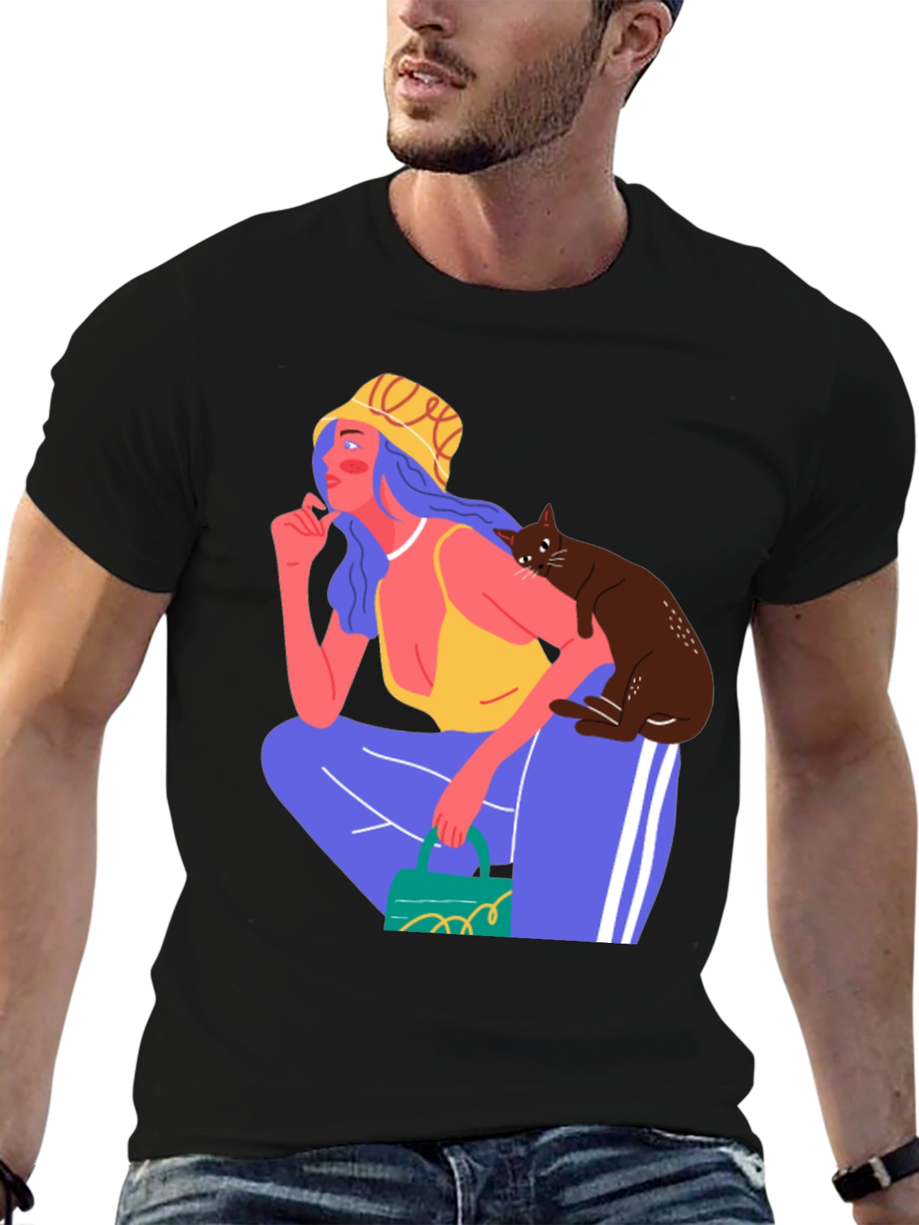 Stylish Graphic Print T-Shirt