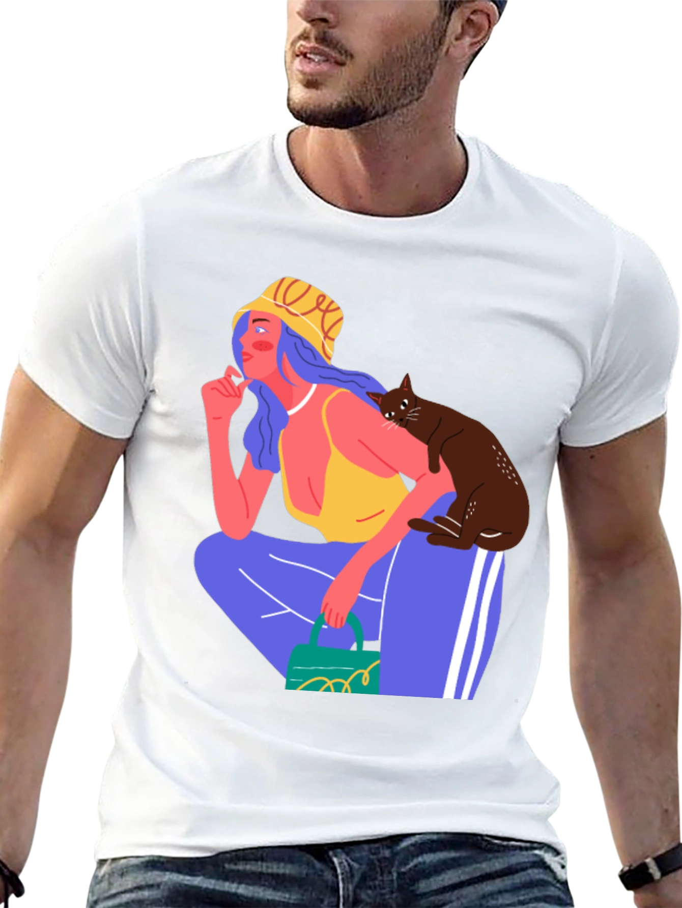 Stylish Graphic Print T-Shirt
