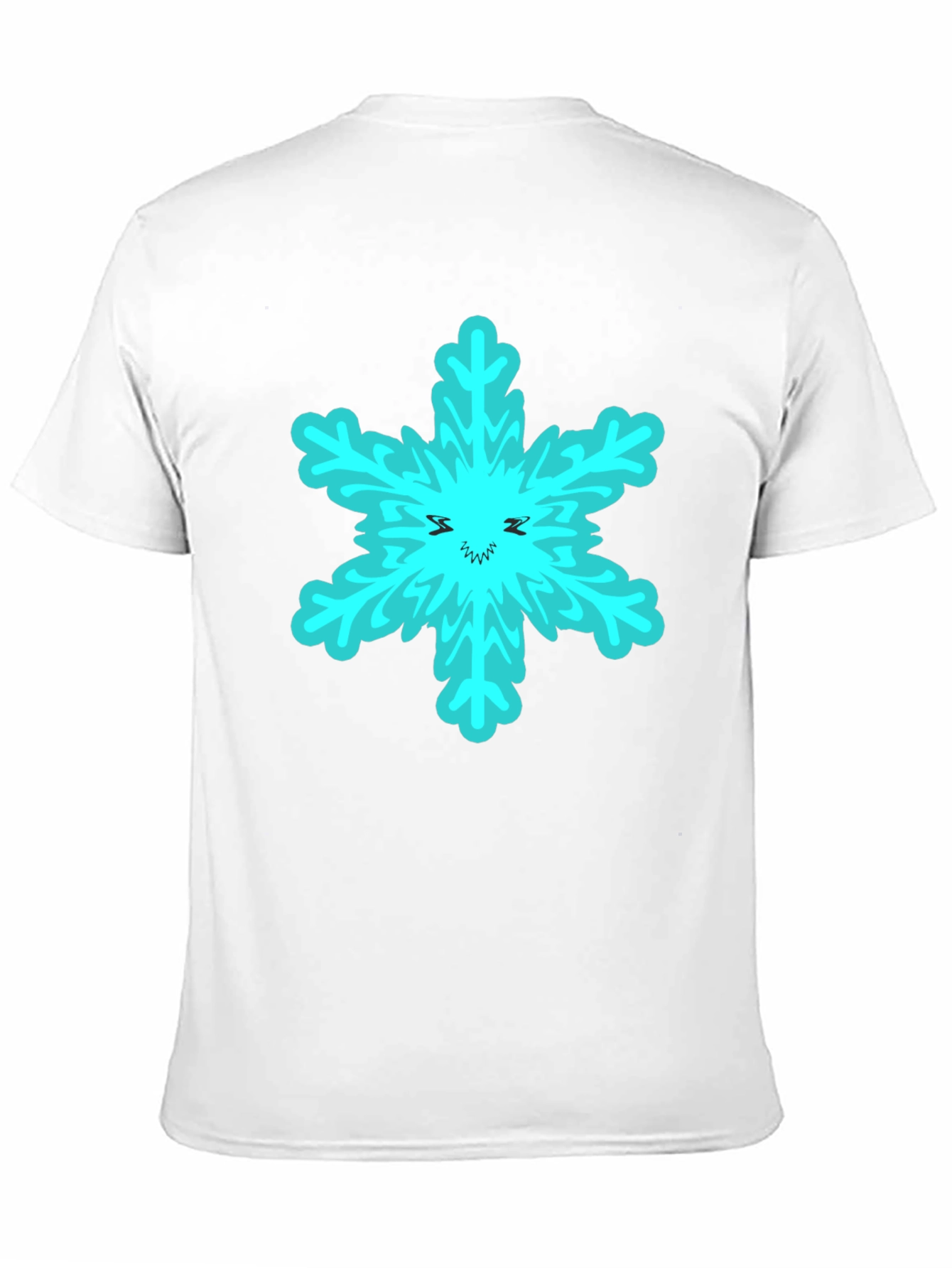 Snowflake Graphic T-Shirt - Black Cotton Tee