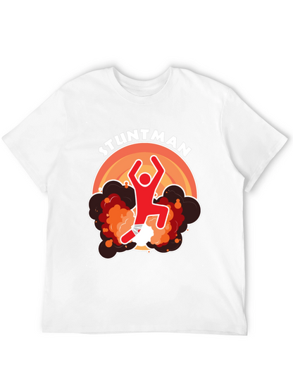 Stuntman Graphic T-Shirt - Black