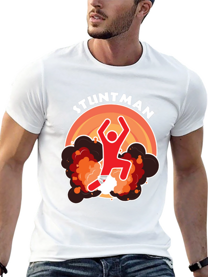 Stuntman Graphic T-Shirt - Black