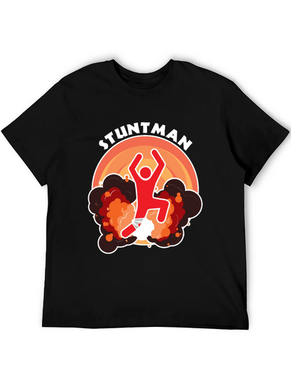 Stuntman Graphic T-Shirt - Black