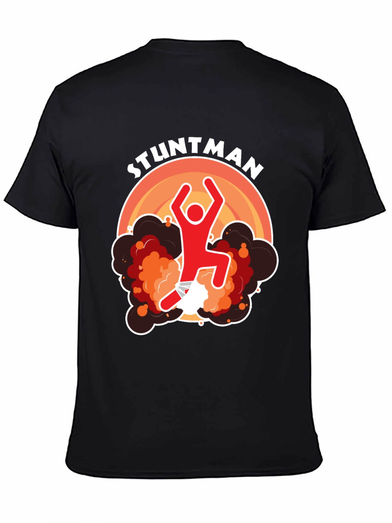 Stuntman Graphic T-Shirt - Black