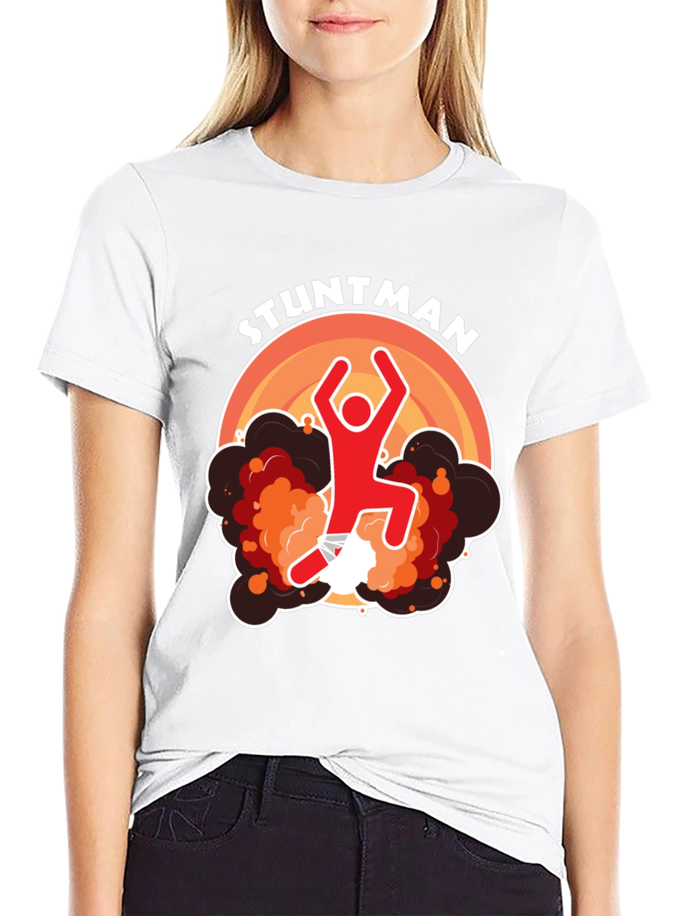 Stuntman Graphic T-Shirt - Black