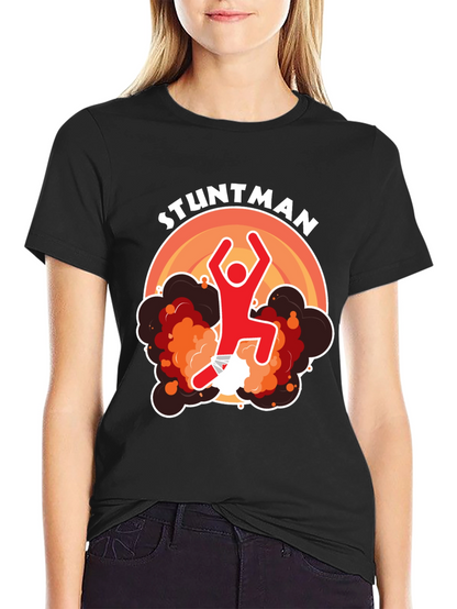 Stuntman Graphic T-Shirt - Black