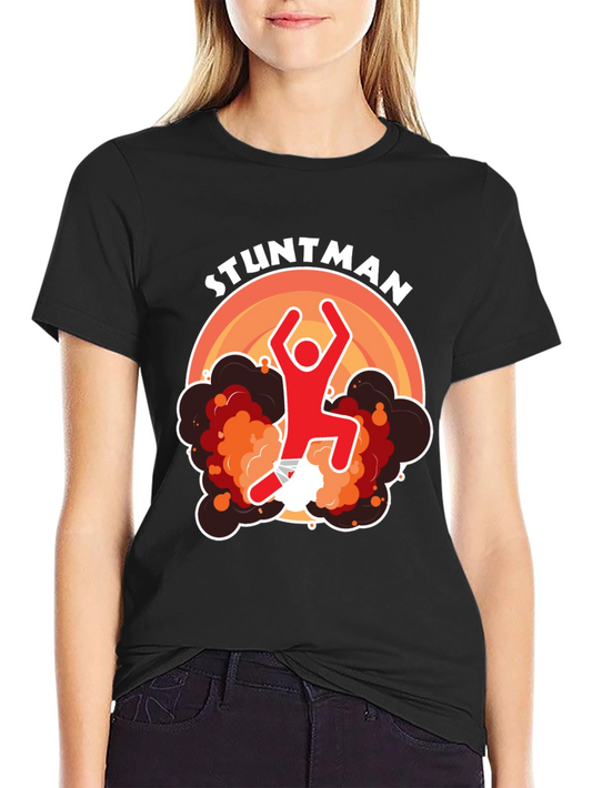 Stuntman Graphic T-Shirt - Black