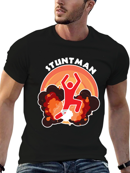 Stuntman Graphic T-Shirt - Black