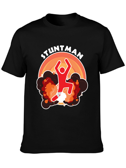 Stuntman Graphic T-Shirt - Black