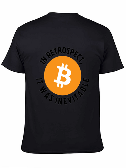 Bitcoin In Retrospect Black Graphic T-Shirt