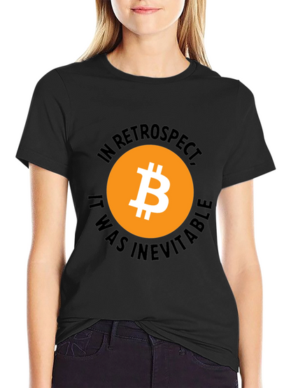 Bitcoin In Retrospect Black Graphic T-Shirt