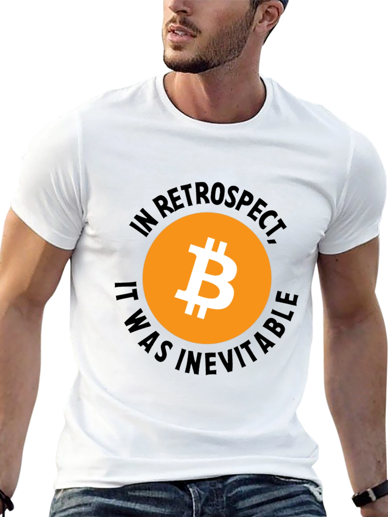 Bitcoin In Retrospect Black Graphic T-Shirt