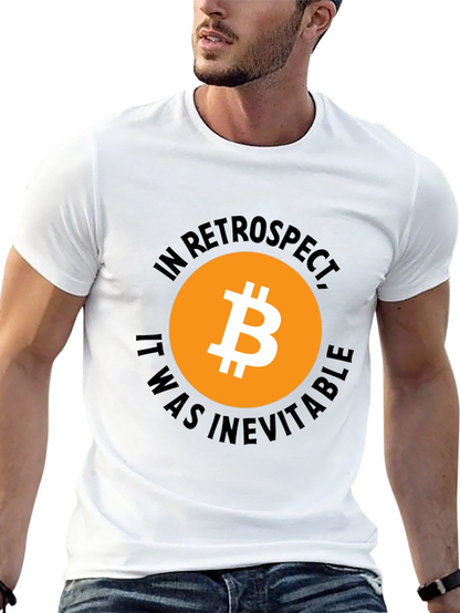 Bitcoin In Retrospect Black Graphic T-Shirt