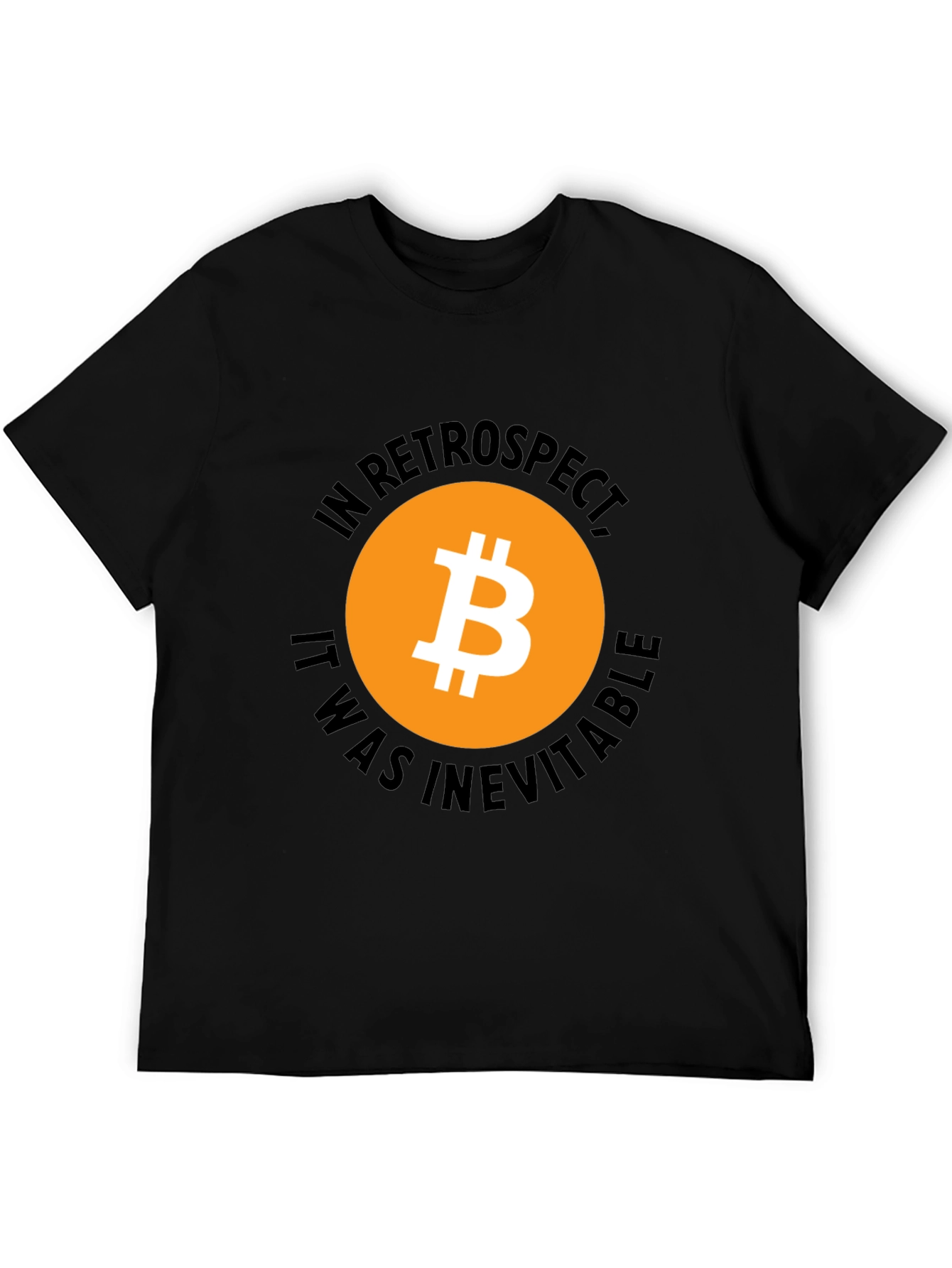 Bitcoin In Retrospect Black Graphic T-Shirt