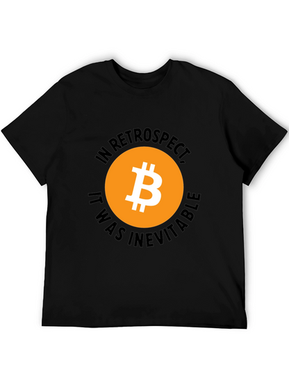 Bitcoin In Retrospect Black Graphic T-Shirt