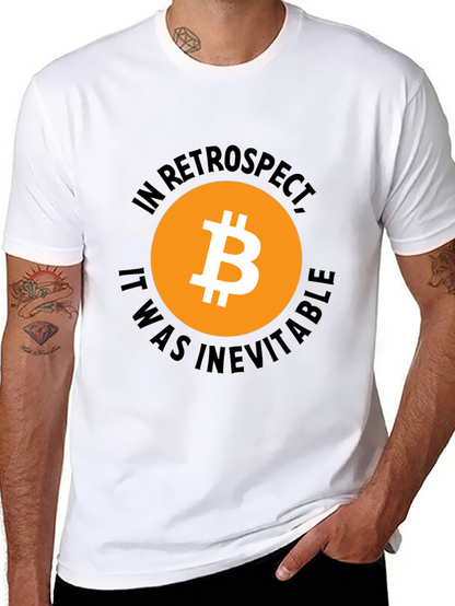 Bitcoin In Retrospect Black Graphic T-Shirt
