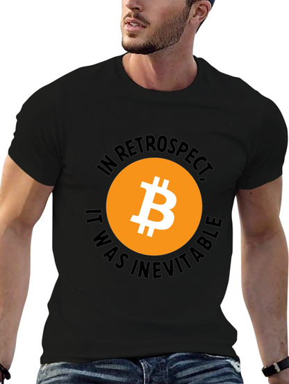 Bitcoin In Retrospect Black Graphic T-Shirt
