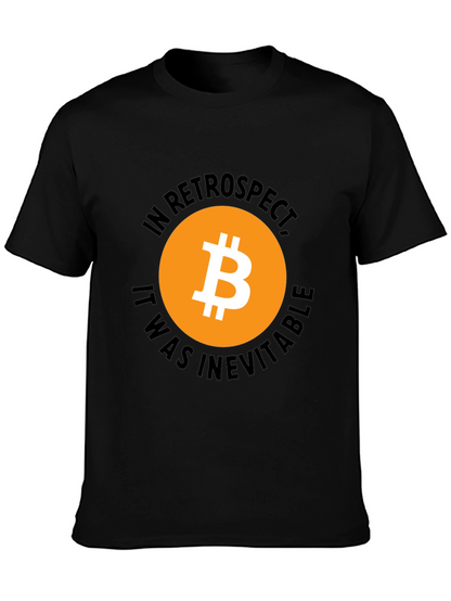 Bitcoin In Retrospect Black Graphic T-Shirt