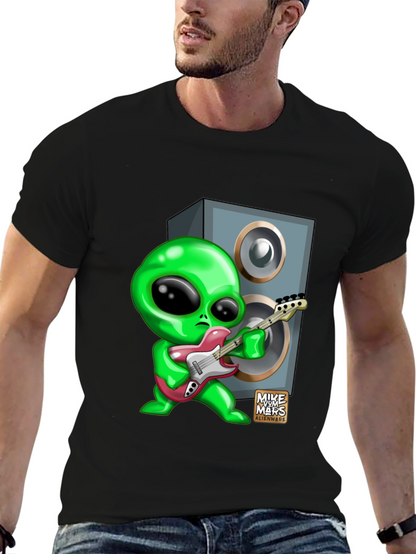 Alien Guitarist Graphic T-Shirt