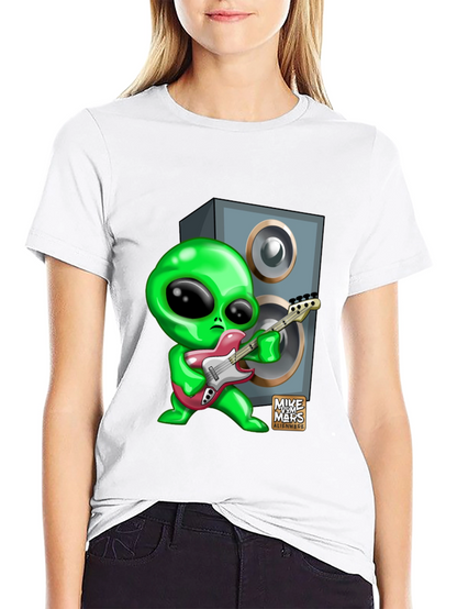 Alien Guitarist Graphic T-Shirt