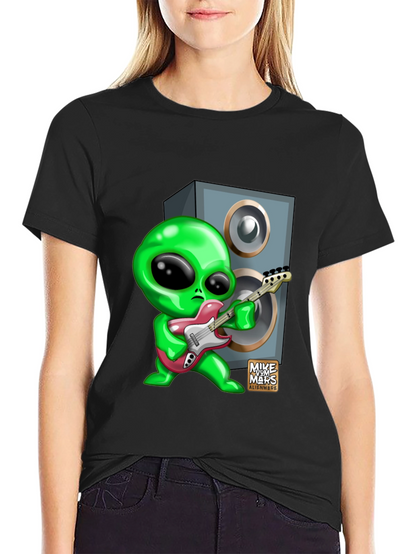 Alien Guitarist Graphic T-Shirt