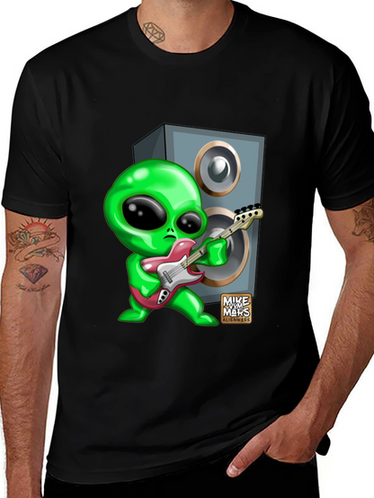 Alien Guitarist Graphic T-Shirt