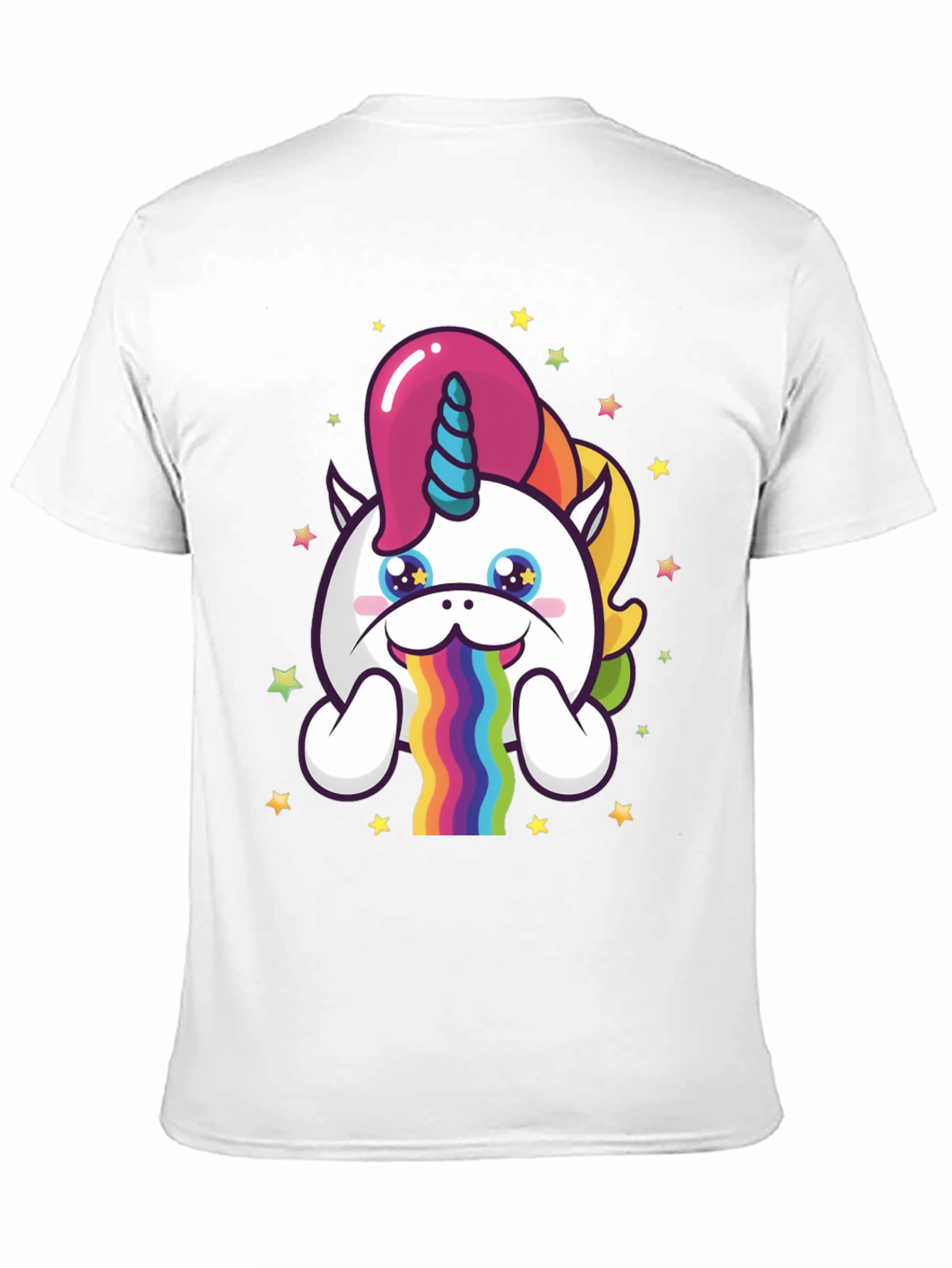Unicorn Rainbow Puke Graphic Tee