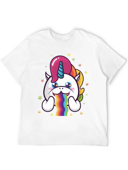 Unicorn Rainbow Puke Graphic Tee