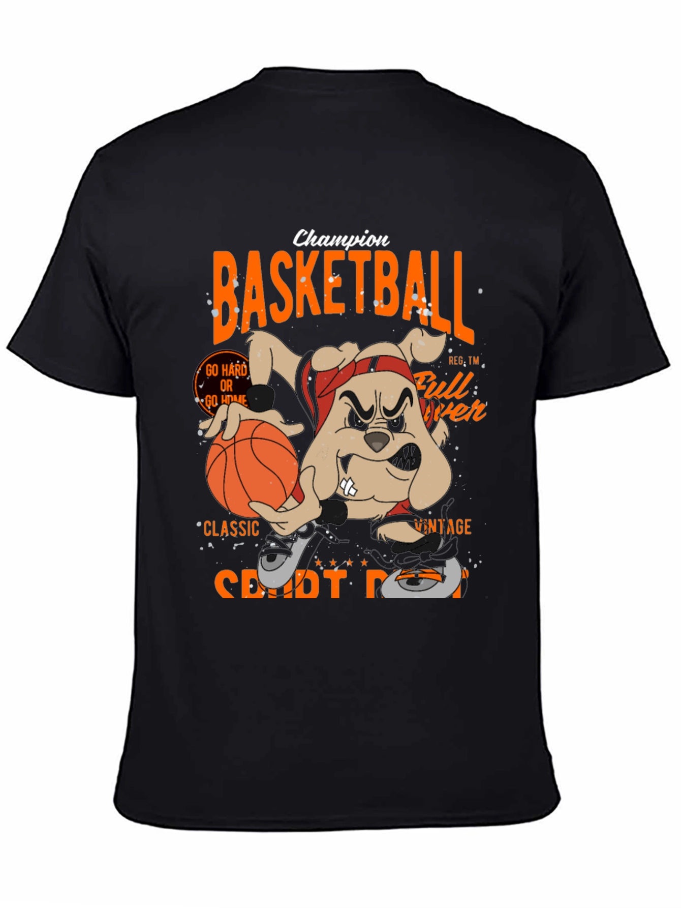 Basketball Champion Black Graphic Tee