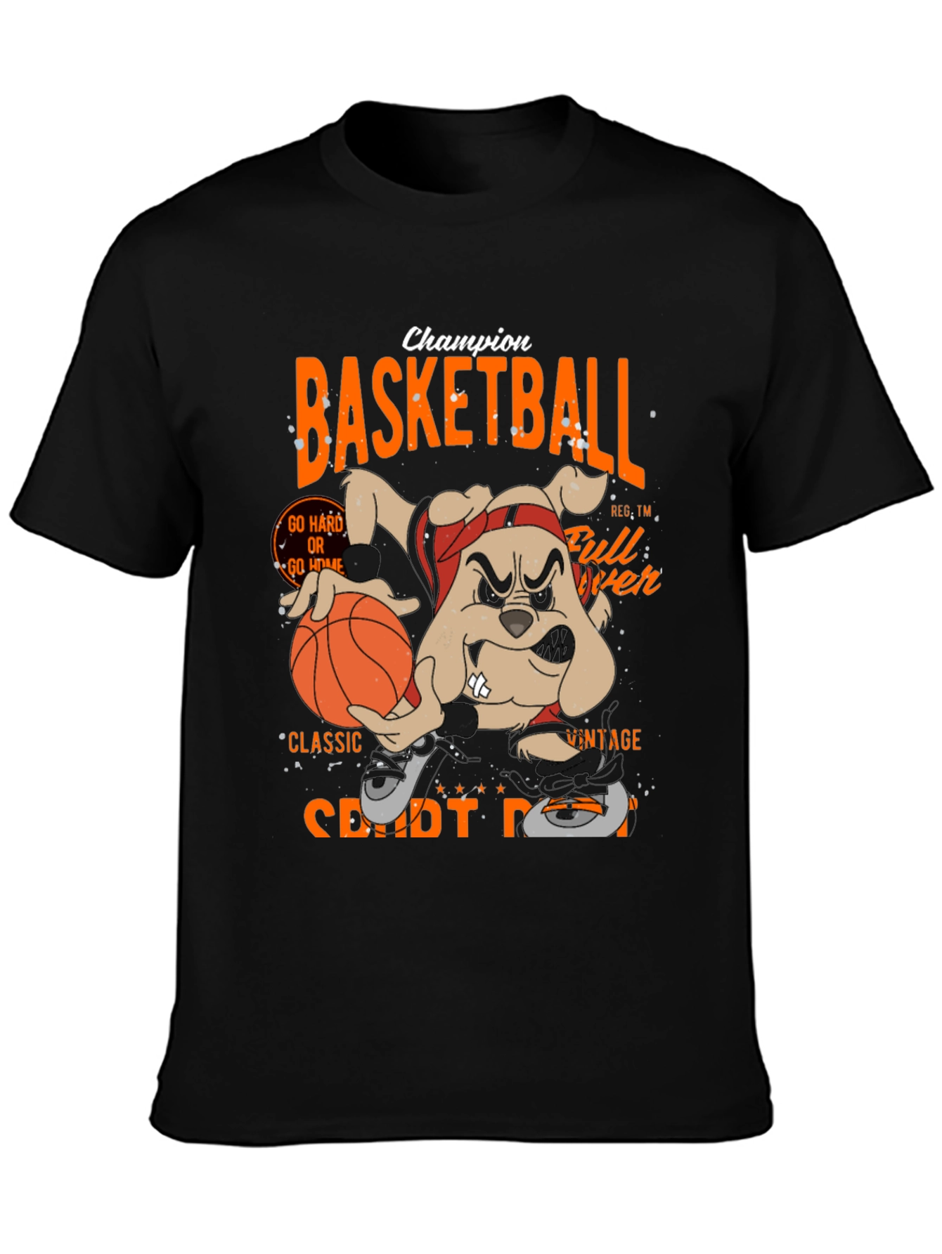 Basketball Champion Black Graphic Tee