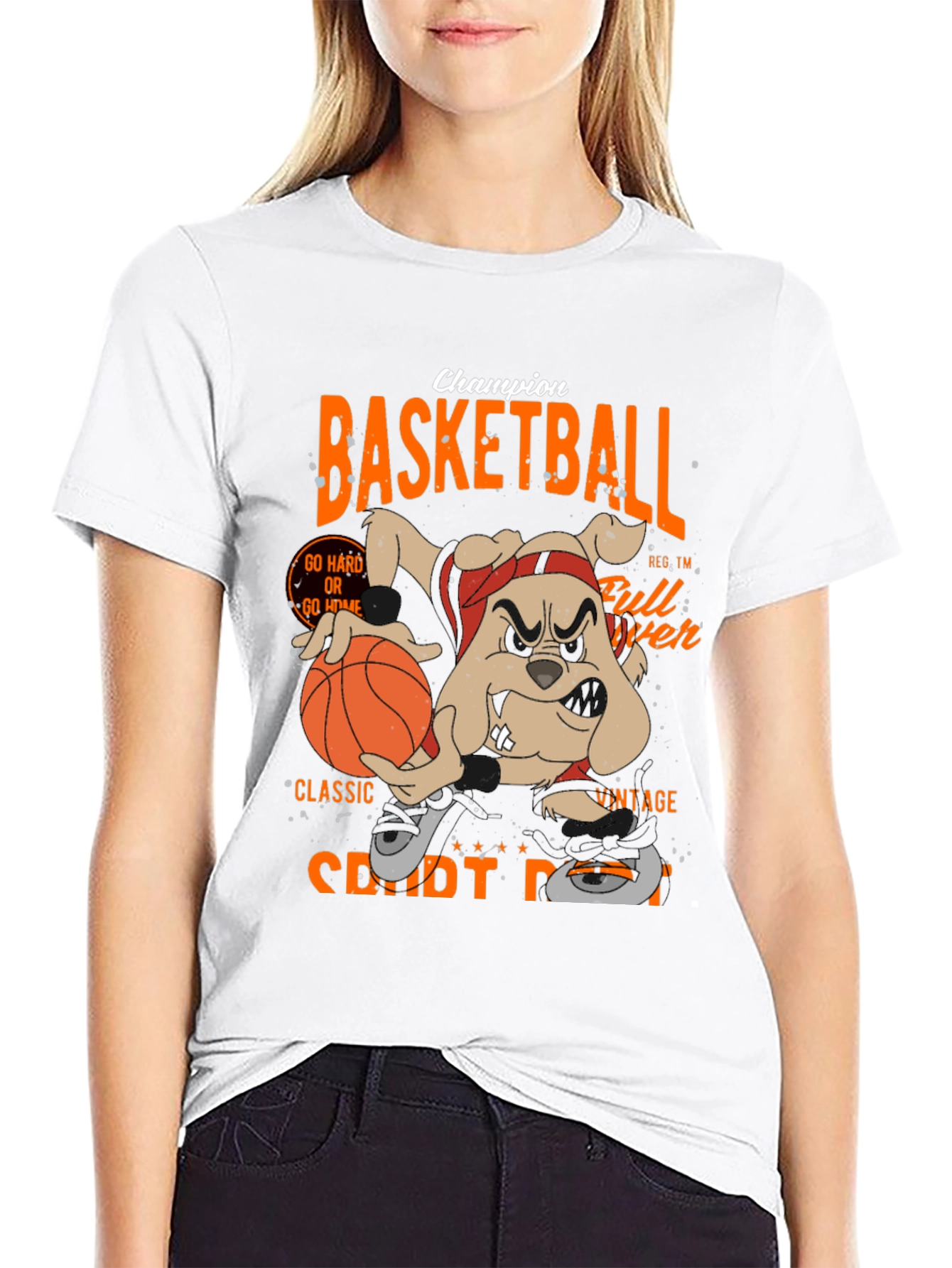 Basketball Champion Black Graphic Tee