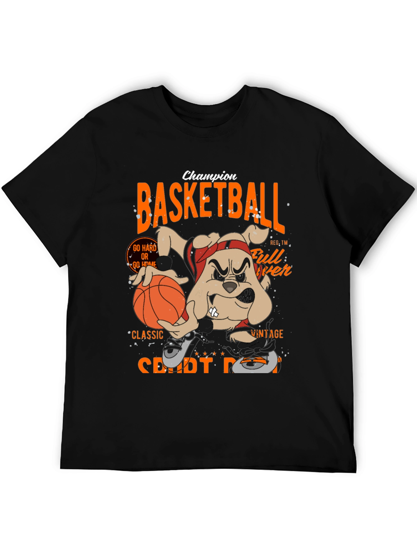 Basketball Champion Black Graphic Tee