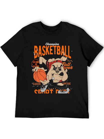 Basketball Champion Black Graphic Tee