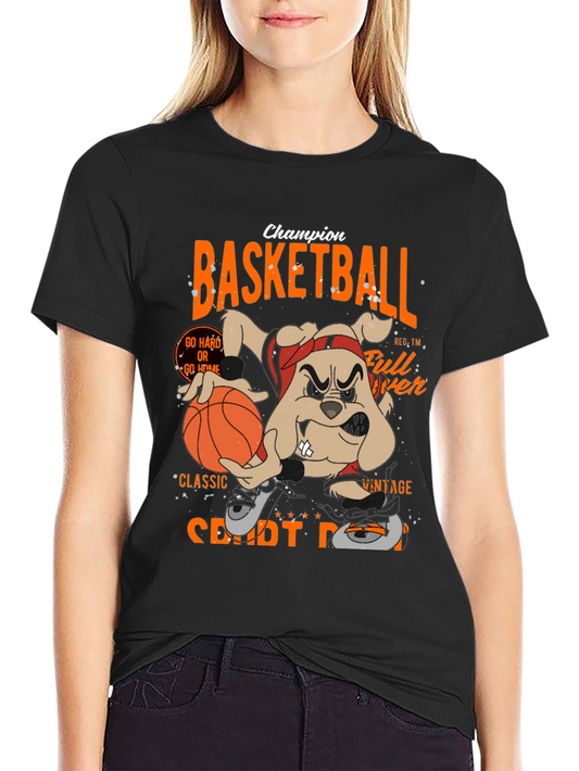 Basketball Champion Black Graphic Tee