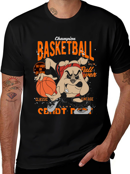 Basketball Champion Black Graphic Tee