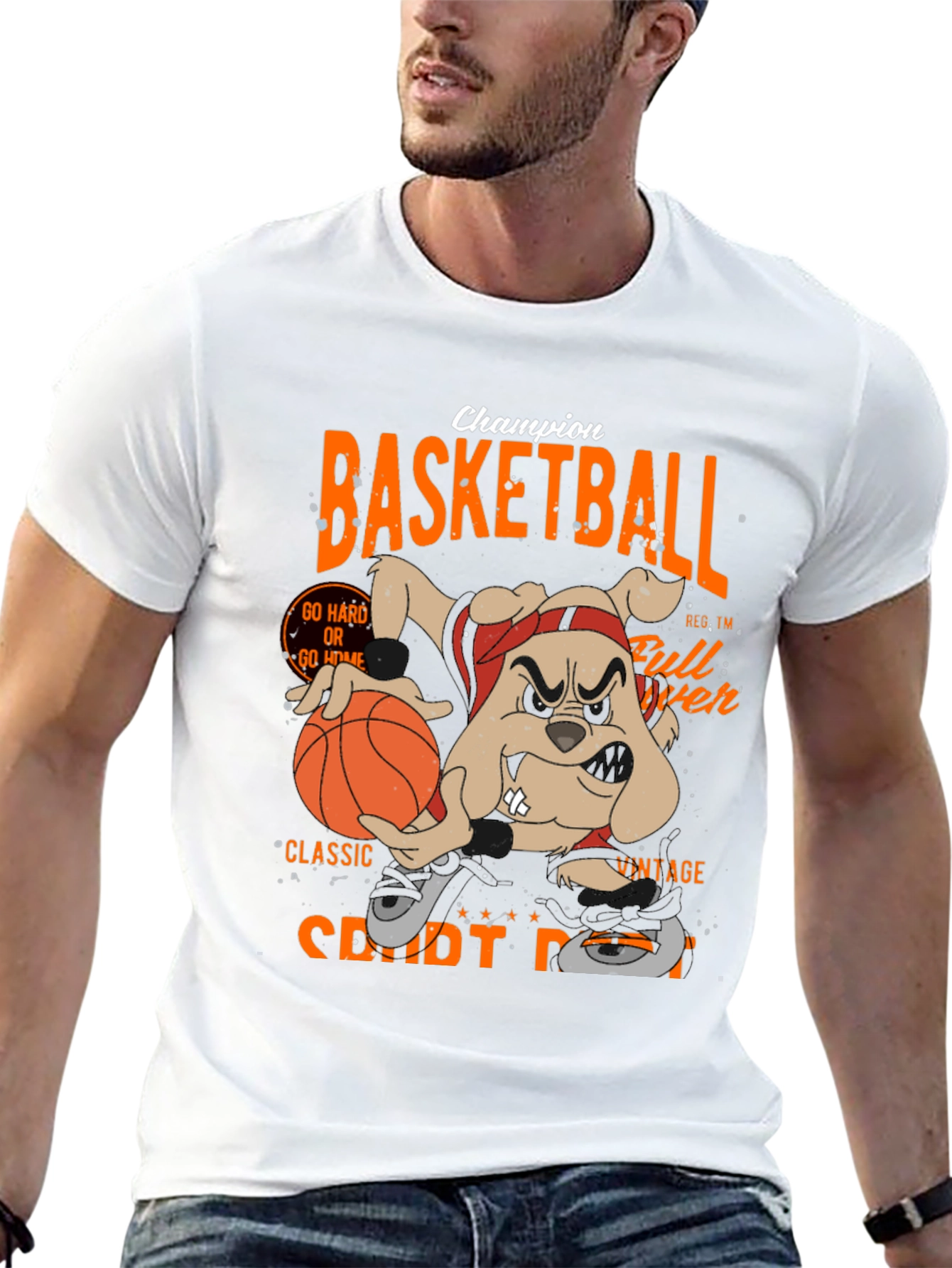 Basketball Champion Black Graphic Tee
