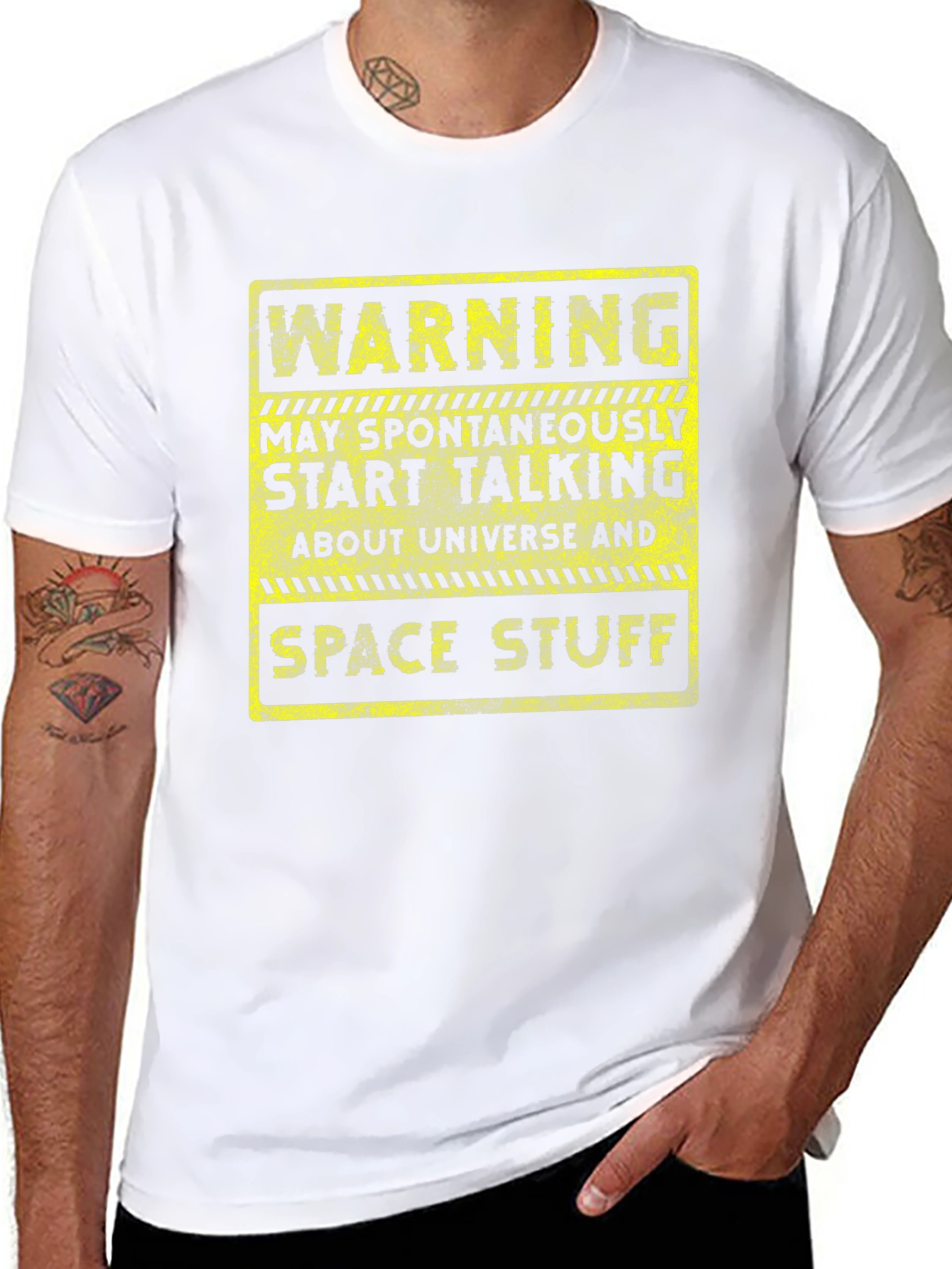 Warning Universe Space Stuff Graphic T-Shirt