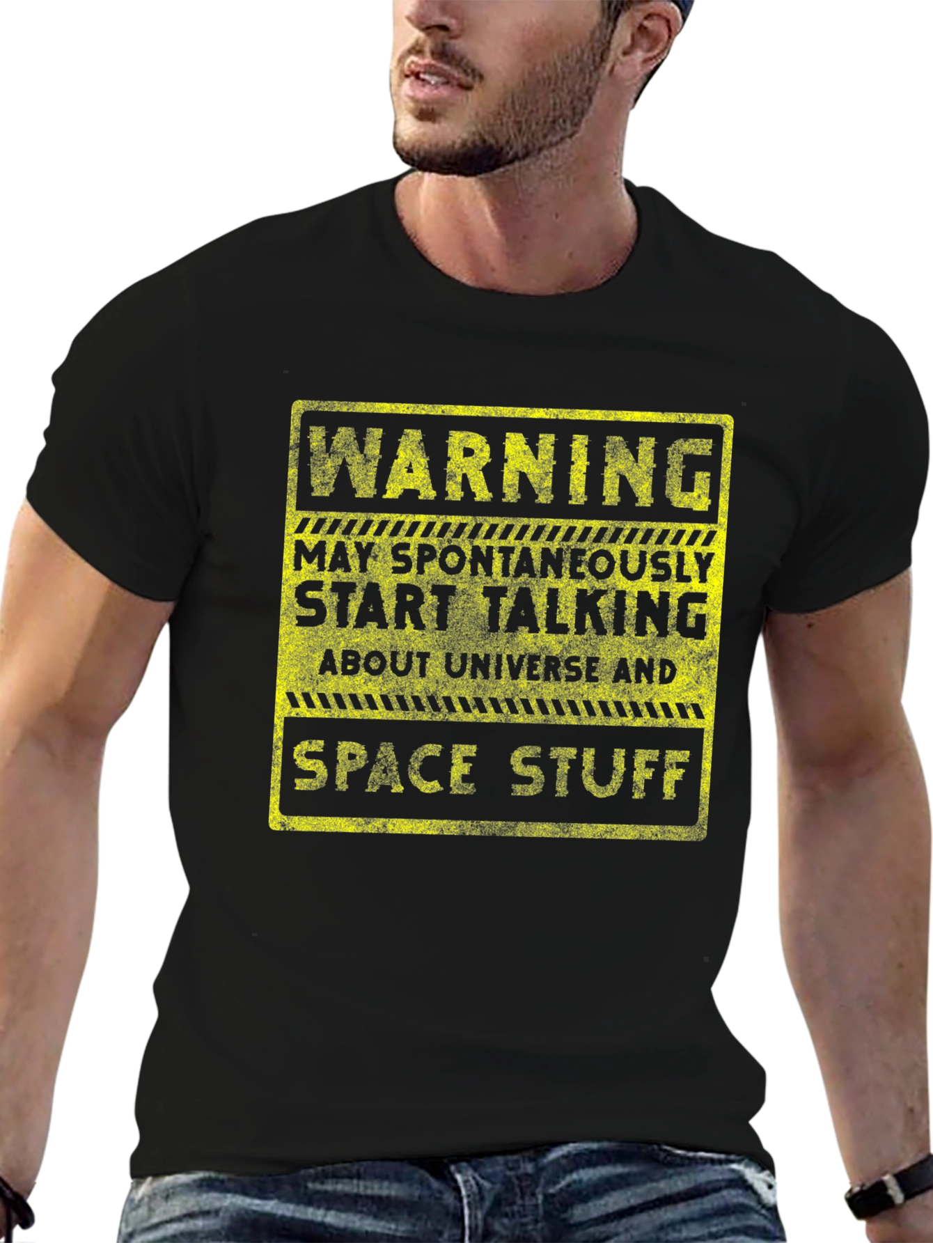 Warning Universe Space Stuff Graphic T-Shirt