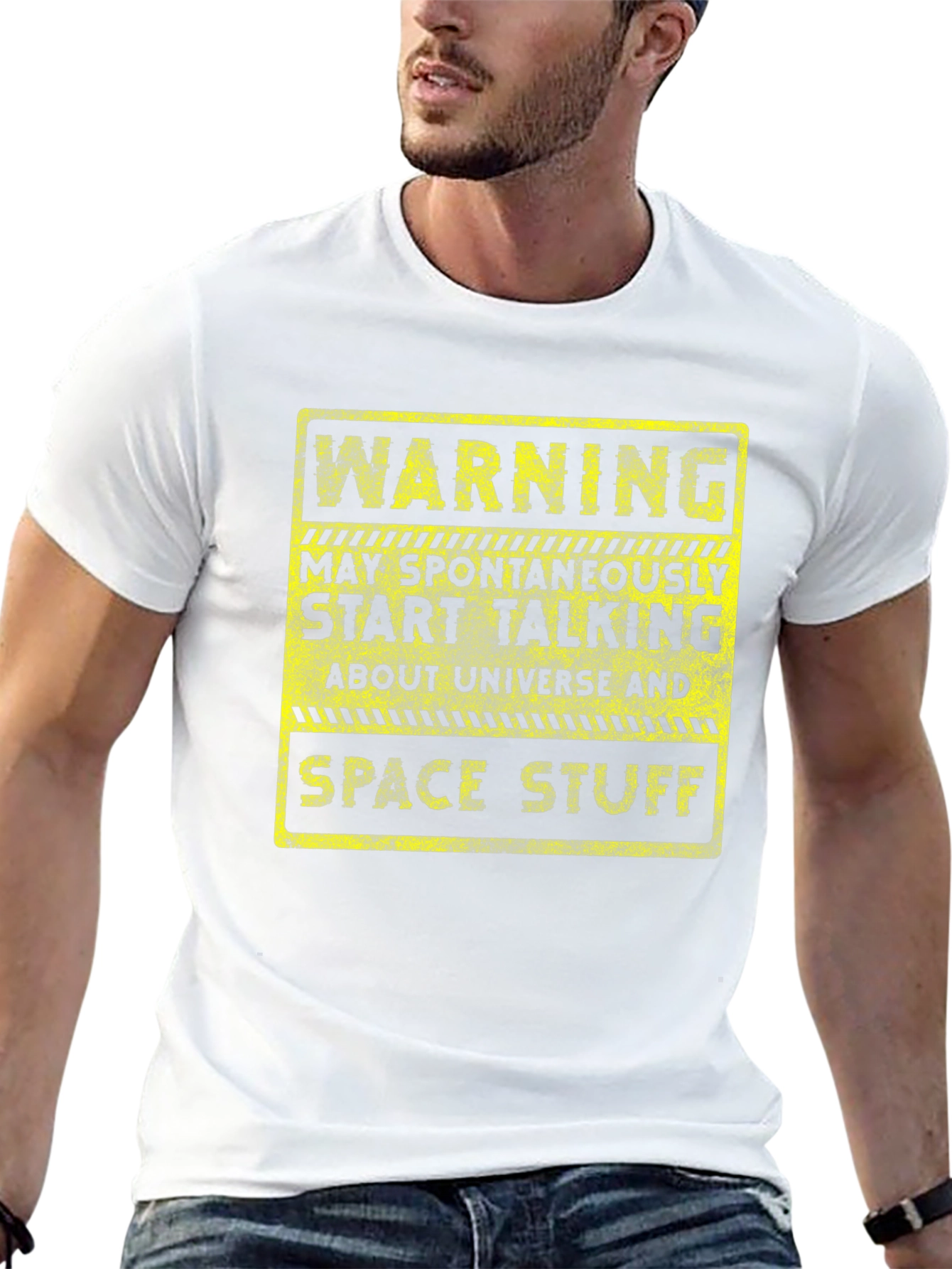 Warning Universe Space Stuff Graphic T-Shirt